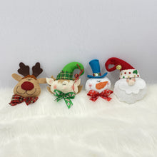 Load image into Gallery viewer, Christmas Brooch Claus, Snow, Reindeer, Elf and Ginger  - Tree Ornaments
